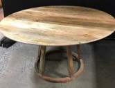 FARMHOUSE COUNTRY CHIC ROUND CIRCULAR TABLE DINING