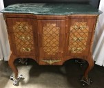 LOUIS XIV MARBLE TOP CABINET