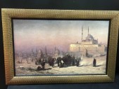 CLEARED FRAMED OIL PAINTING