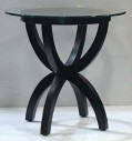 Modern Side Table With Glass Top