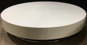 MODERN ROUND WHITE COFFEE TABLE