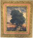 OIL PAINTING, ARTWORK, CLEARED, TREE, NATURE