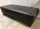 Leather Ottoman Bench Office Lobby