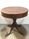 VINTAGE LEATHER TOP SIDE TABLE, ONE DRAWER, SIMILAR SIDE TABLE AVAILABLE