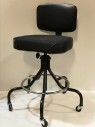 ROLLING OFFICE CHAIR, ADJUSTABLE HEIGHT