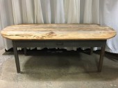 RUSTIC DINING TABLE, ONE DRAWER