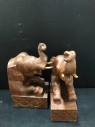 Wooden Elephant Book Ends