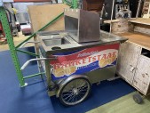 Wheeled Hot Dog Vendor Cart