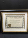 Framed Award Diploma