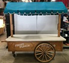 Wheeled Merchandising Cart With Cover.