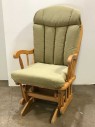 MATCHING ROCKING CHAIR, ROCKING OTTOMAN, CHEST OF DRAWERS, AND BABY CRIB/ROCKER AVAILABLE