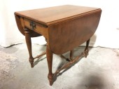 SIDE TABLE WITH WINGS, VINTAGE, ONE DRAWER, 2 AVAILABLE