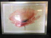 FRAMED ARTWORK CLEARED WITH GLASS, FLOWER