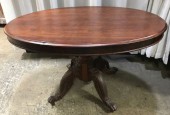OVAL MID CENTURY TABLE, ANTIQUE