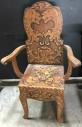 WOODEN CARVED ANTIQUE VINTAGE CHAIR