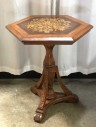 END TABLE, SIDE TABLE, VINTAGE, ROTATING TOP