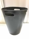 MODERN LEATHER WASTEBASKET