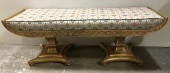 ORNATE GOLD BENCH, HOLLYWOOD REGENCY, 2 AVAILABLE