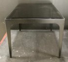 Metal Side Table With Glass Table Top