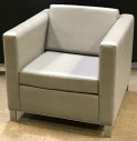 Upholstered Modern Late 20th Century Jack Cartwright Armchair Logan Model Lounge Chair, Mayer Fabrics Palermo 