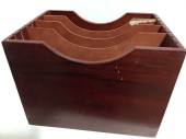 Desk Organizer, Tan, Wood