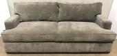 SOLID TWO CUSHIONED GREY SOFA, JONATHAN LOUISE