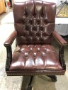 Leather Tufted Rolling