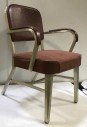 Vintage Leather And Fabric Office Chair