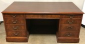 DESK, ON WHEELS, 9 DRAWER, LAMINATE TOP PERFECT