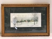 VINTAGE ARTWORK, CLEARED, SCENIC, SNOW, NOTHING COULD FINER THAN BEING IN CAROLINA 1996 D MORGAN
