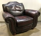 LAZBOY LEATHER TRADITIONAL CHAIR, MATCHING SOFA  AND OTTOMAN AVAILABLE