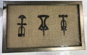 Gold Frame With Glass Historical Corkscrew Antique Artifacts