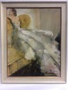 Artwork, Vintage, Lady In White Dress
