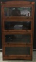 Standing Cabinet With Glass Drawers, Tapered Glass, Bookshelf
