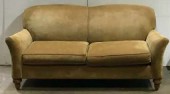 Tweed Orange Tan Couch Love Seat High Back, Mid Century Modern, MIDCENTURY MODERN