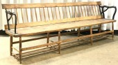 BENCH, DOUBLE VIEW BENCH, VINTAGE, WOOD