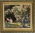 ARTWORK, CLEARED, UNDER THE LILAC, MONET