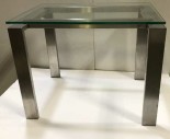 Modern Minimalist Glass Top Coffee Table