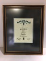Framed Document Ranger Course Diploma