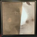 Muted Abstract Floating Frame Painting, Cleared By Leftbank Art