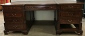 Executive Desk, Office Desk, Leather Top Desk, Modesty Panel And Drawer Out For Repair