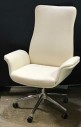 EXECUTIVE SWIVEL ROLLING OFFICE CHAIR, HIGH BACK, FLARED ARMS, CONTEMPORARY