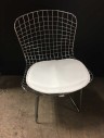 RESTAURANT/ CAFE CHAIR, WITH WHITE CUSHION