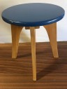 Chair, Stool, Four Legs, Wooden, Child, Blue *****