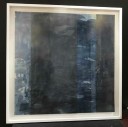 MODERN PAINTING FRAMED WITH GLASS