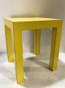 PARSONS TABLES, 2 SIDE TABLES AVAILABLE, 1 BUNCH TABLE AVAILABLE, MIDCENTURY MODERN MID CENTURY MODERN, 60'S, 70'S, CANARY YELLOW, RAY ARTHUR